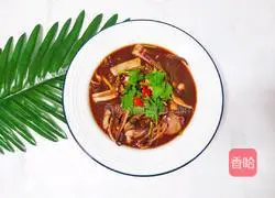 Illustration of how to cook squid in sauce 5