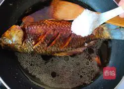 Illustration of how to make crucian carp stuffed with minced meat 8