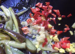 Illustration of making sauce-flavored eggplant 5