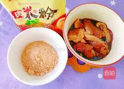 Illustration of home-style steamed pork with rice flour 6