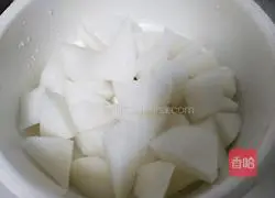 Illustration of how to make secret radish stewed with roasted chicken 1