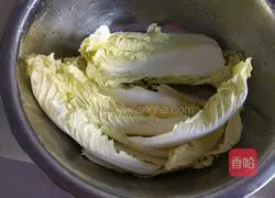 Illustration of how to make stewed dried tofu with baby cabbage and pork belly 3