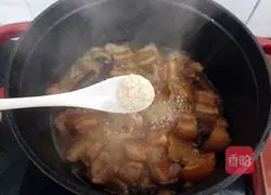 Braised Pork Illustration of how to do it 20