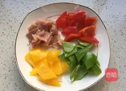 Illustration of how to make colorful peppers and mushrooms 4