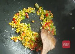 Mixed vegetable fried rice Practice illustration 6