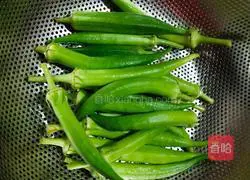 Illustration of how to make egg-flavored okra 7