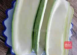 Illustration of how to make zucchini and fried pork slices 2