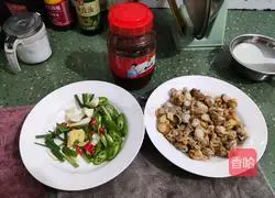 Illustration of how to make spicy scallop meat 4