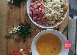 (Egg, Corn, Ham Sausage) Fried Dried Steamed Bread Illustration 1