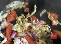 Black pepper Beef tenderloin fried noodles (illustration of how to reduce fat 5