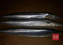 Illustration of braised saury 2