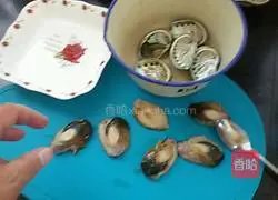 Illustration of how to make steamed abalone 4