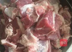 Illustration of how to make mutton stew 1