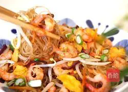 Canadian Arctic shrimp fried rice noodles illustration 8