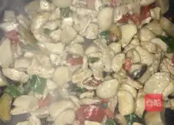 Illustration of how to make fried pork slices with king oyster mushroom 8