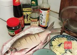 Illustration of how to make braised bream 1