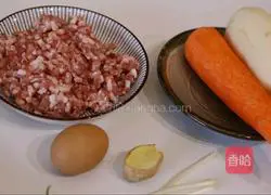 Illustration of how to make steamed meatballs 1