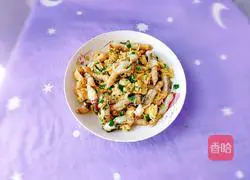 Illustration of how to make scrambled eggs with razor clams 13