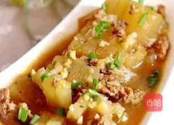 Illustration of braised minced pork and winter melon 7