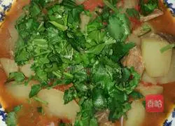 Illustration of how to stew beef brisket with tomatoes and potatoes 8