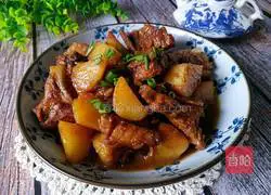Illustration of Braised Pork Ribs and Stewed Potatoes 23