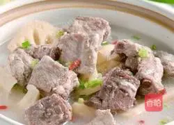 Casserole Illustration of how to make braised pork ribs 3