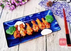 Illustration of how to make teriyaki chicken wings 13