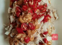 Illustration of how to make steamed lactone tofu with sea duck eggs 4