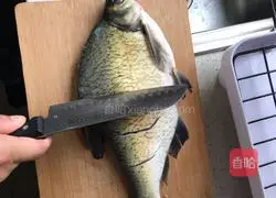 Illustration of how to make steamed bream 1