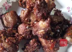 Illustration of how to make fried pork ribs 1