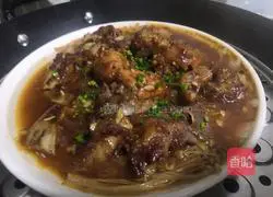 Illustration of how to make steamed pork ribs with enoki mushrooms 5