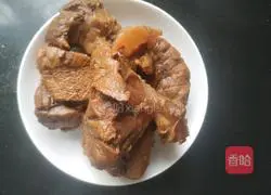 Illustration of how to make sauced beef tendon 4