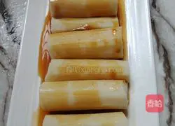 # steamed vegetables# Illustration of how to make yam in oil 7