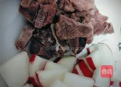 Illustration of how to make radish braised pork ribs 1