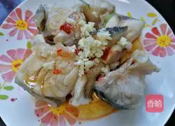 Illustration of how to make steamed grass carp 9