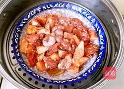 Illustration of how to make steamed king oyster mushrooms with fermented bean curd and wing roots 8