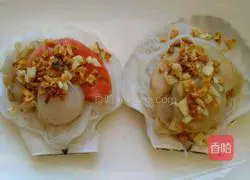 Illustration of how to make steamed scallops with vermicelli vermicelli 4