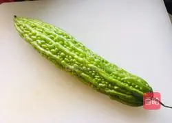 Illustration of how to make dried sea rice and bitter melon 2