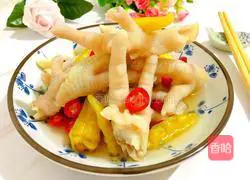 Illustration of how to make pickled pepper and chicken feet 1