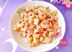 Illustration of how to make fried lotus root with shrimps 11