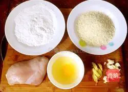 Illustration of how to make crispy fried chicken strips 1