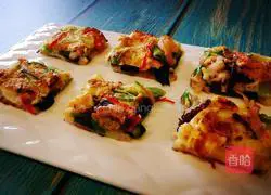 Illustration of Korean Seafood Scallion Pancakes 13