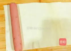 Illustration of how to make bean curd ham rolls 4