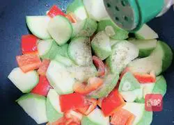 Illustration of teriyaki chicken breast stuffed with vegetables and skin 12