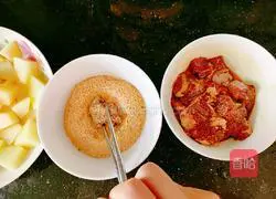 Illustration of how to steam beef tendon with potato powder 8