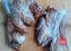 Steamed bacon with dried beans Illustration of how to do it 2