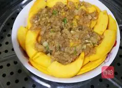 [Lantern Festival on the 15th day of the first lunar month] Illustration of how to make steamed pumpkin with minced meat and garlic 6