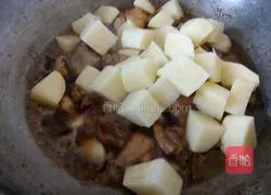 Illustration of how to make chicken stewed with potatoes 9