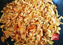 Illustration of how to make fish-flavored shredded chicken 15