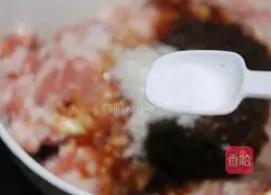 Illustration 7 of how to make steamed meat and eggs that are simple and go well with rice.